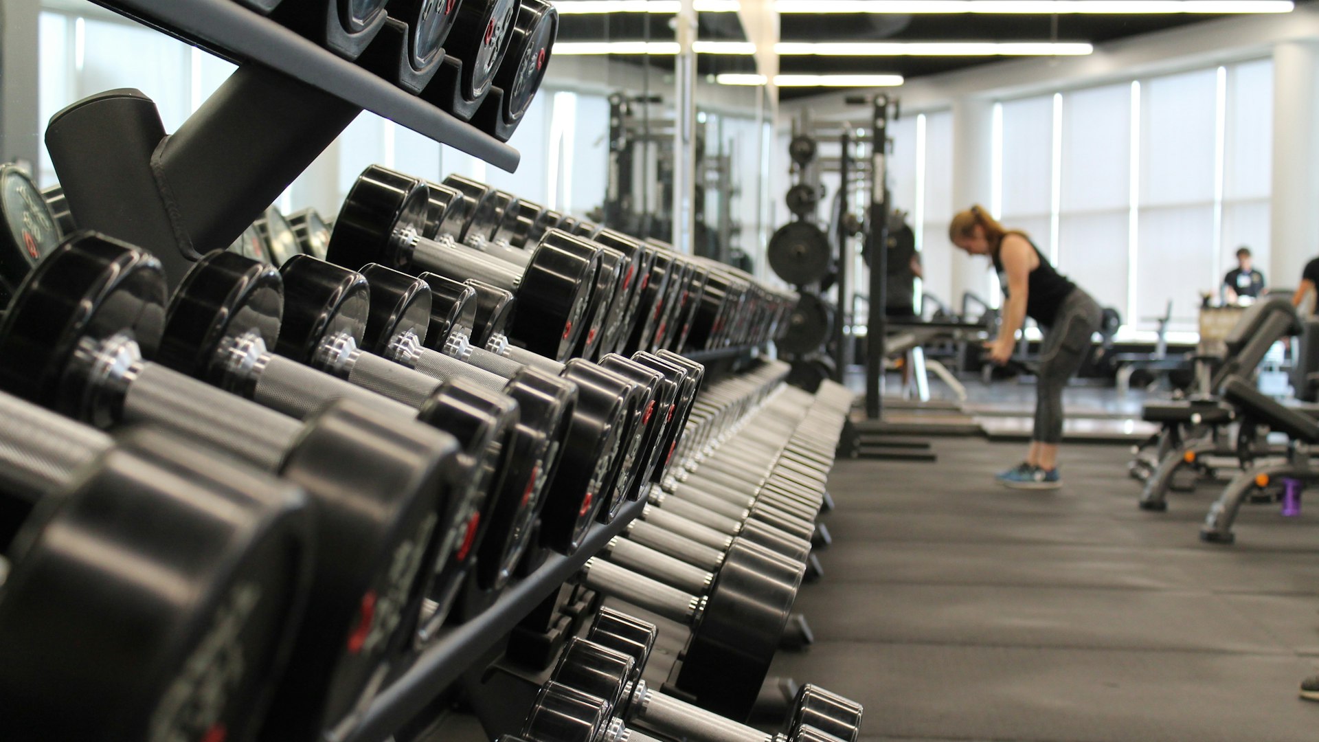 Modern gym interior with premium equipment