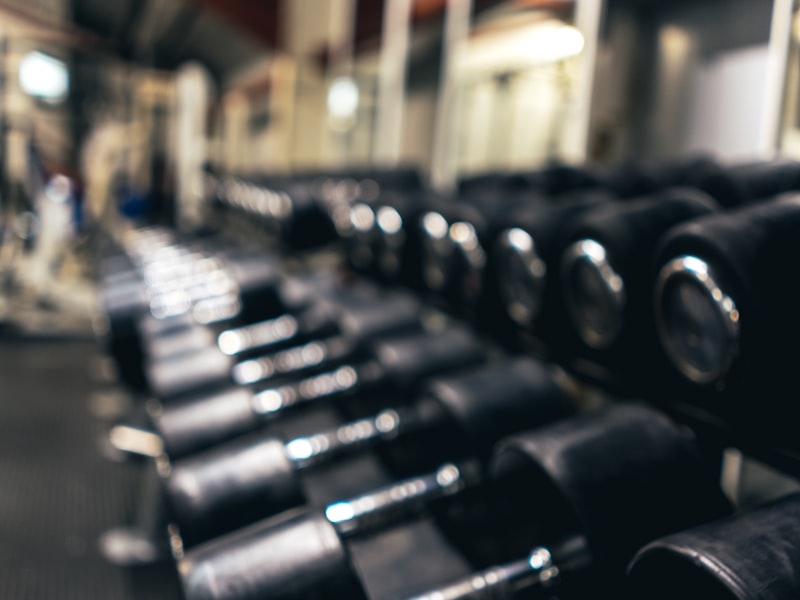 Personal training session in professional gym environment